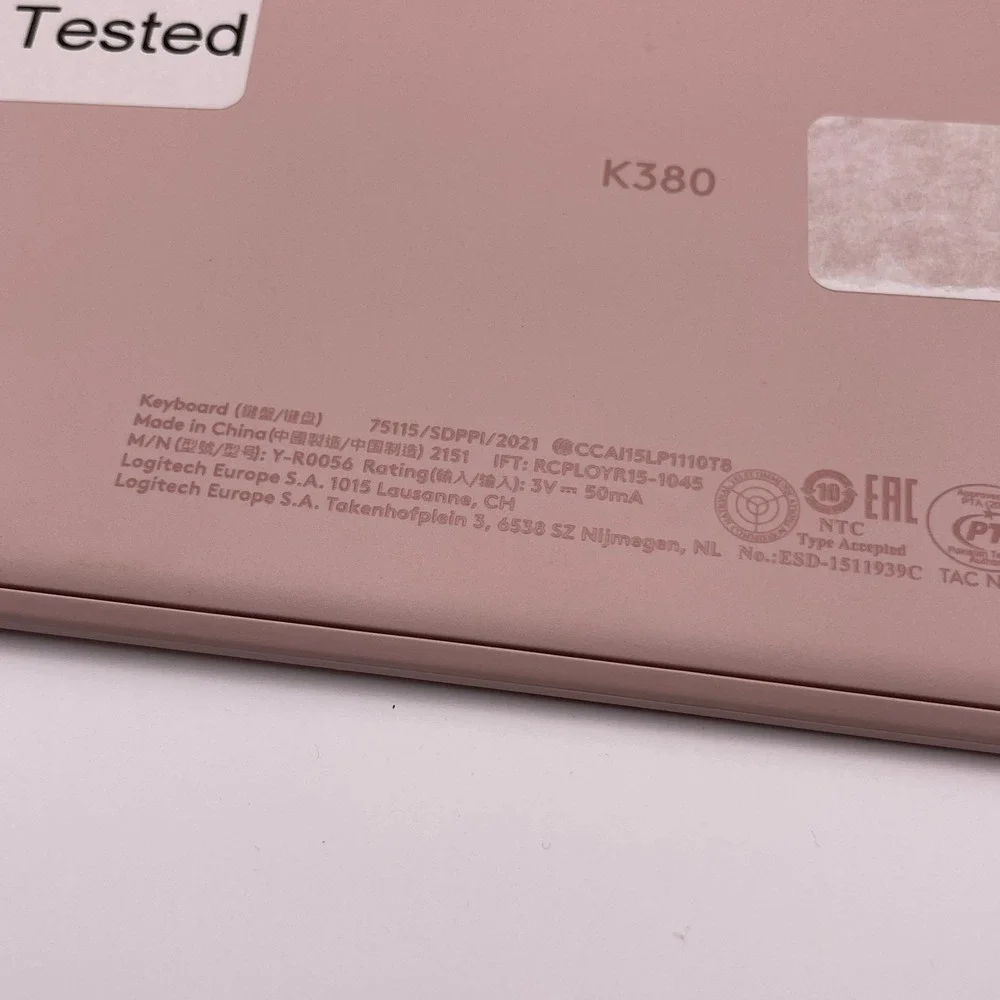 Logitech K30 Keyboard Tested Pebble Keys‎ 2KB Rose